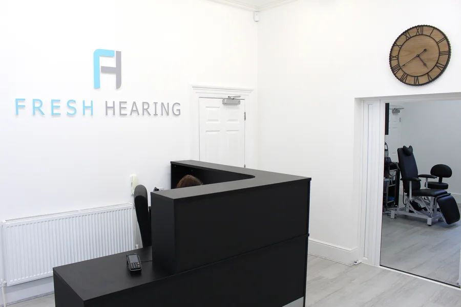 Fresh Hearing clinic reception and treatment room